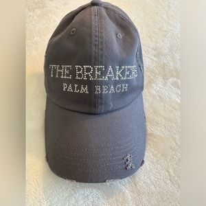 The Breakers Resort Rhinestone crystals logo cap. Distressed. Palm Beach